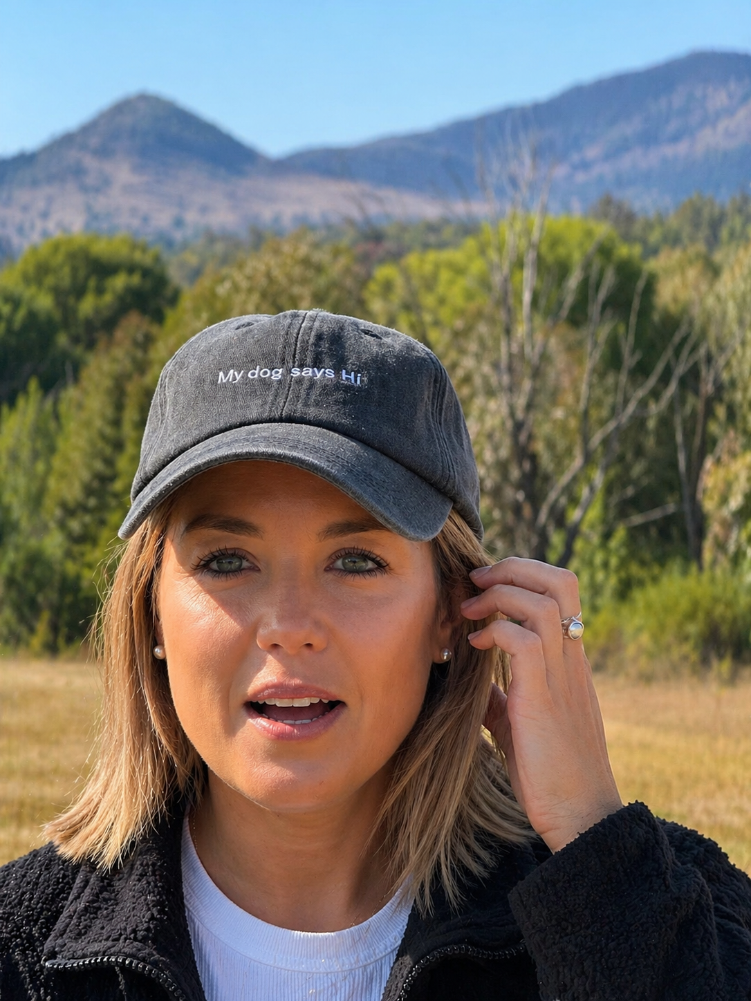 "My Dog Says Hi" Cap